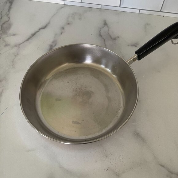 Vintage Revere Ware Copper Clad Stainless Steel Fry Pan 8" Made In USA - Picture 3 of 5